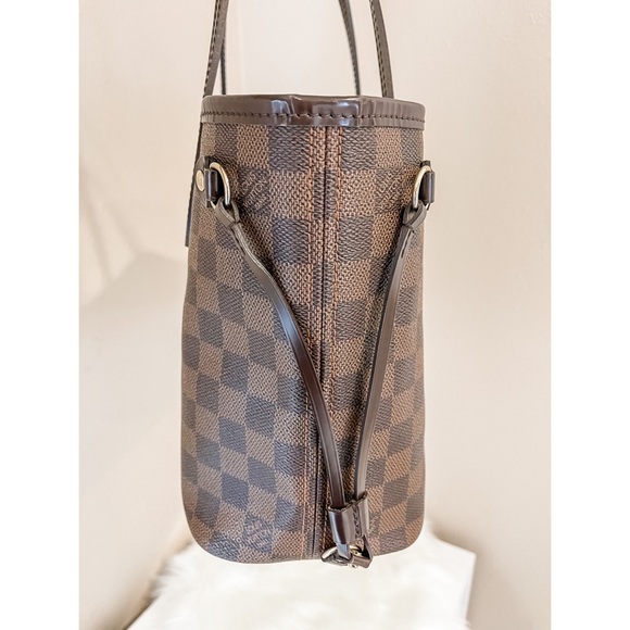 AUTHENTIC Louis Vuitton Damier Ebene Neverfull PM Cherry - Picture 3 of 11